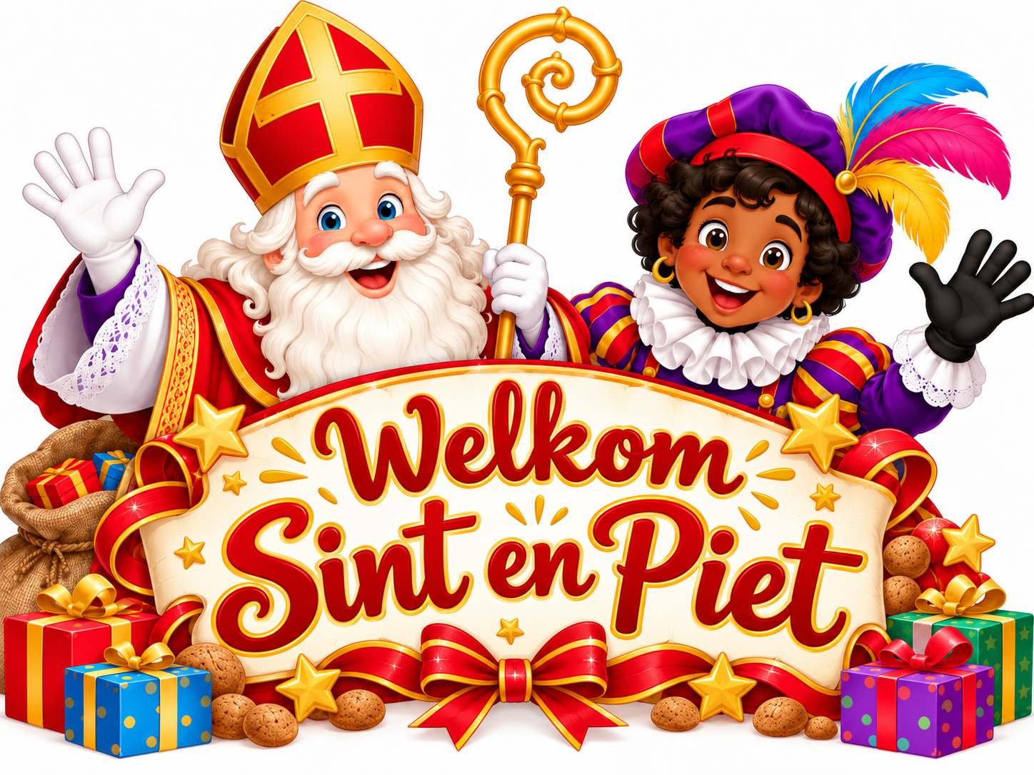 Logo Sint en Piet feestposter